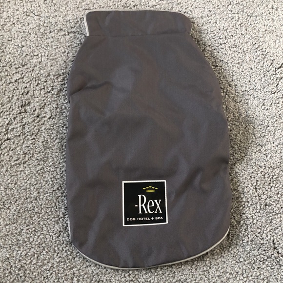 New small dog pet cat grey nylon rain coat S M - Picture 1 of 6